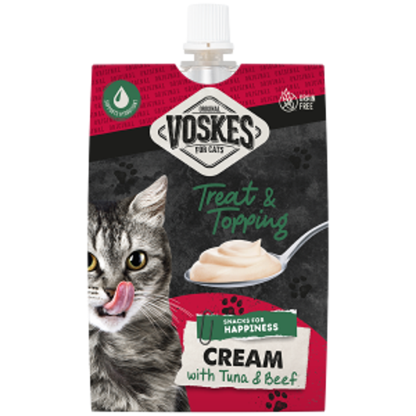 Voskes cream tonijn&rund 15x90gram