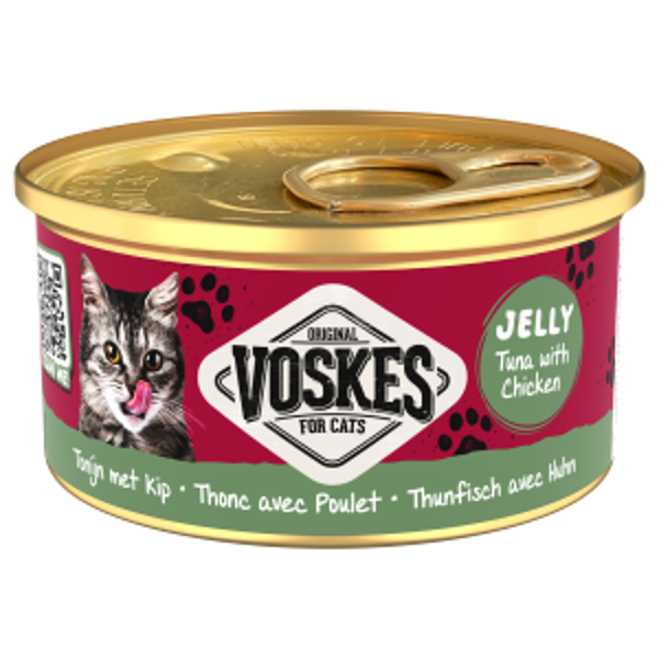 Voskes gelei tonijn&kip 24x85gram
