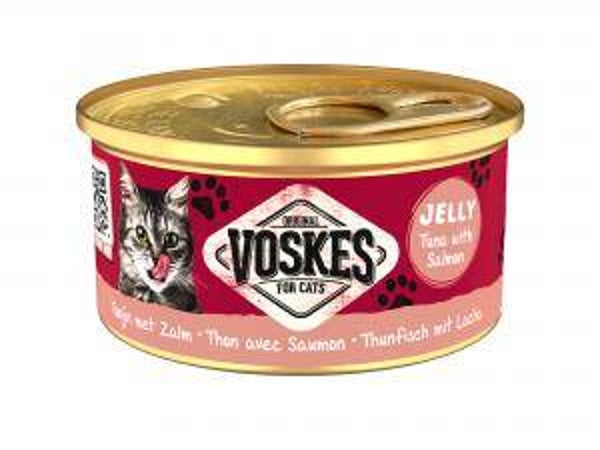 Voskes gelei tonijn&zalm 24x85gram