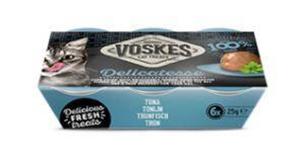 Voskes jelly cups tonijn 12x6x25gram