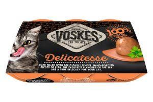 Voskes jelly cups tonijn&garnalen 12x6x25gram