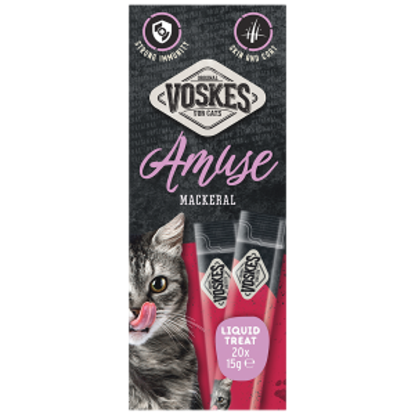 Voskes liquid treat makreel 20x15gram