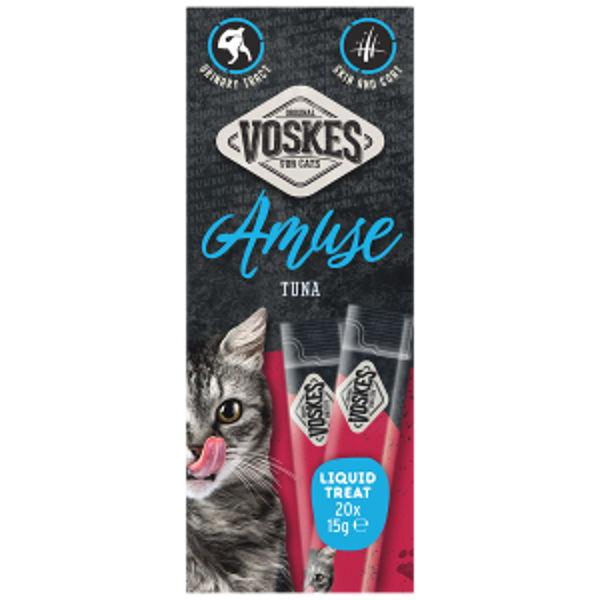 Voskes liquid treat tonijn 8x20x15gram