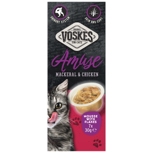 Voskes mousse makreel&kip 8x7x30gram