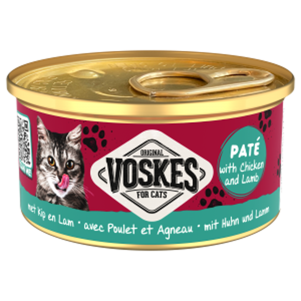 Voskes paté kip&lam 24x85gram