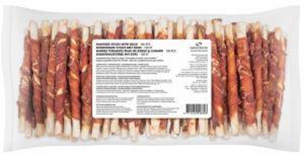Voskes runderhuid sticks eend 100stuks 1kg