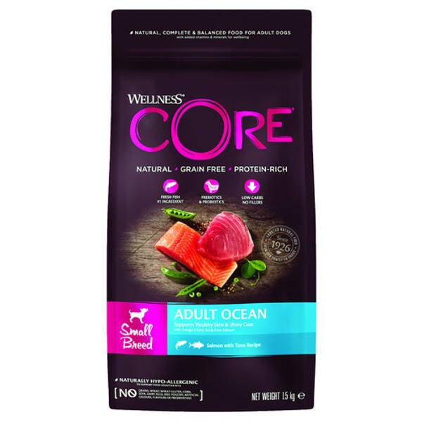 Wellness core Grain Free Dog Ocean Zalm/Tonijn small 2x1,5kg