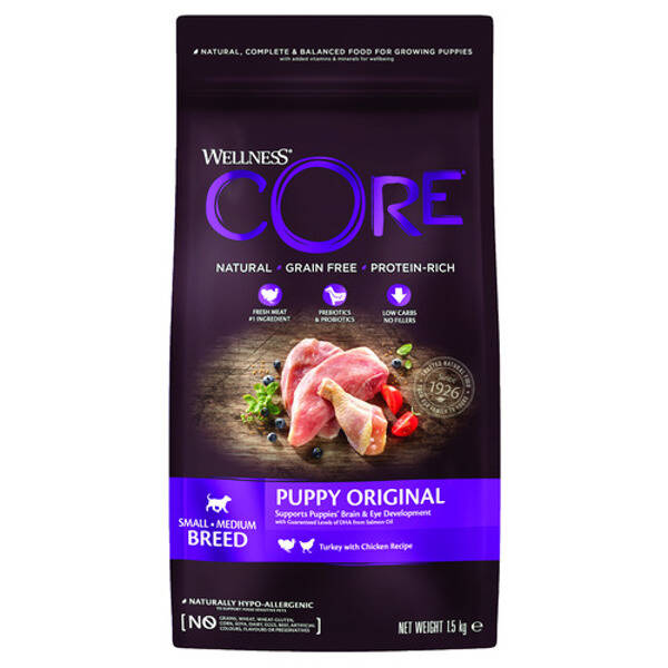 Wellness core Grain Free Puppy Kalkoen/Kip 2x1,5kg