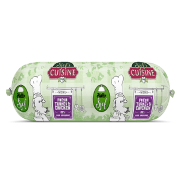 YamiPets Sjef’s Cuisine hondenworst kip&kalkoen 10x350gram