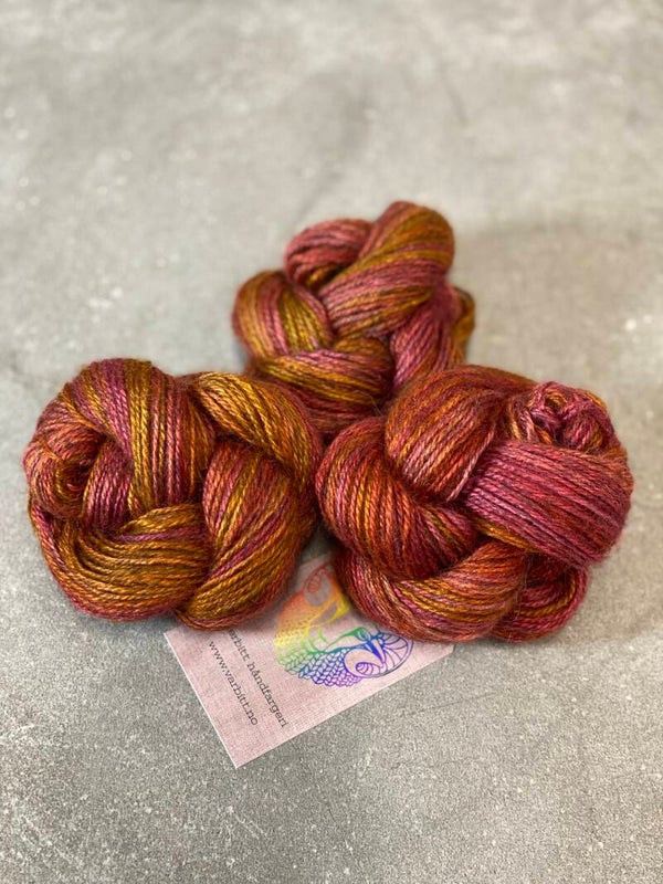 Håndfarget Pelsgull: oransje