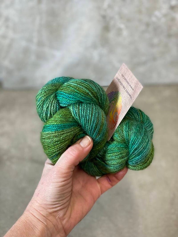 Håndfarget Pelsgull: grønn