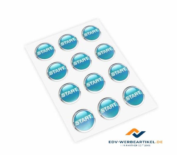 3 D Doming Sticker in beliebiger Form