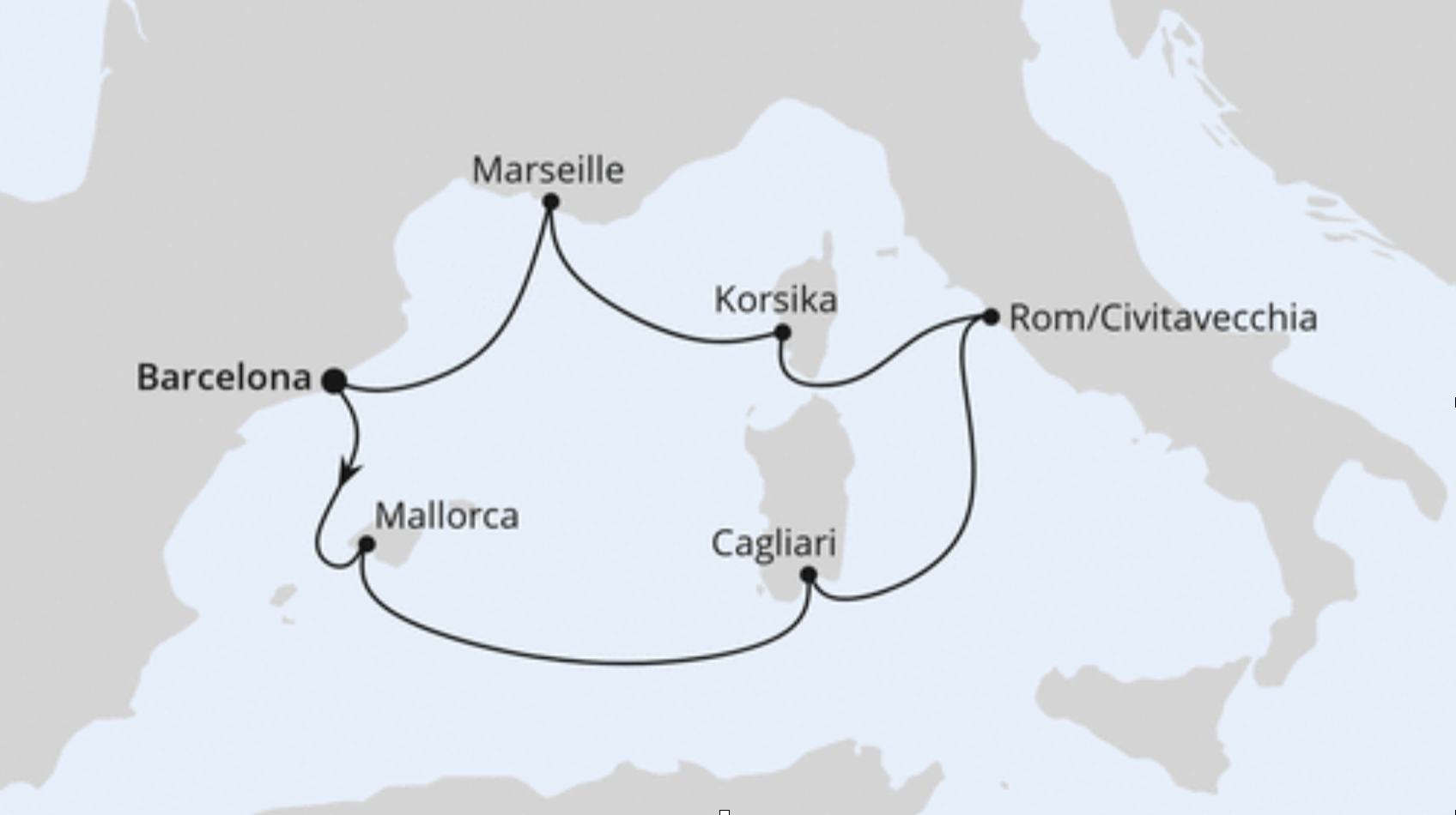 Mittelmeer Kreuzfahrt