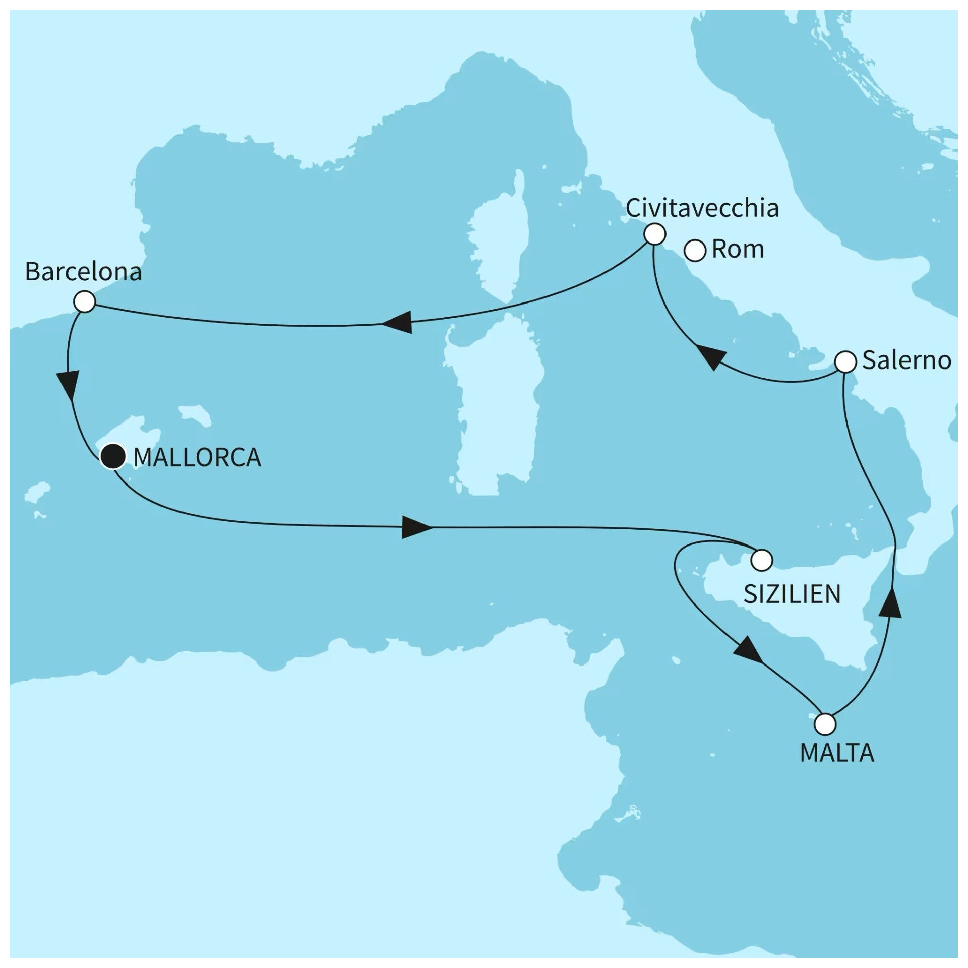 Mittelmeer Kreuzfahrt