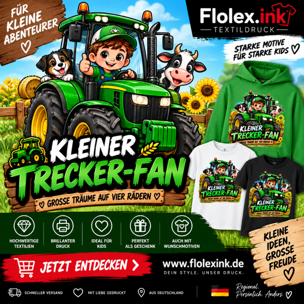 🚜💚 KLEINER TRECKER-FAN – FÜR KLEINE TRAKTORFANS! 🌻🐮