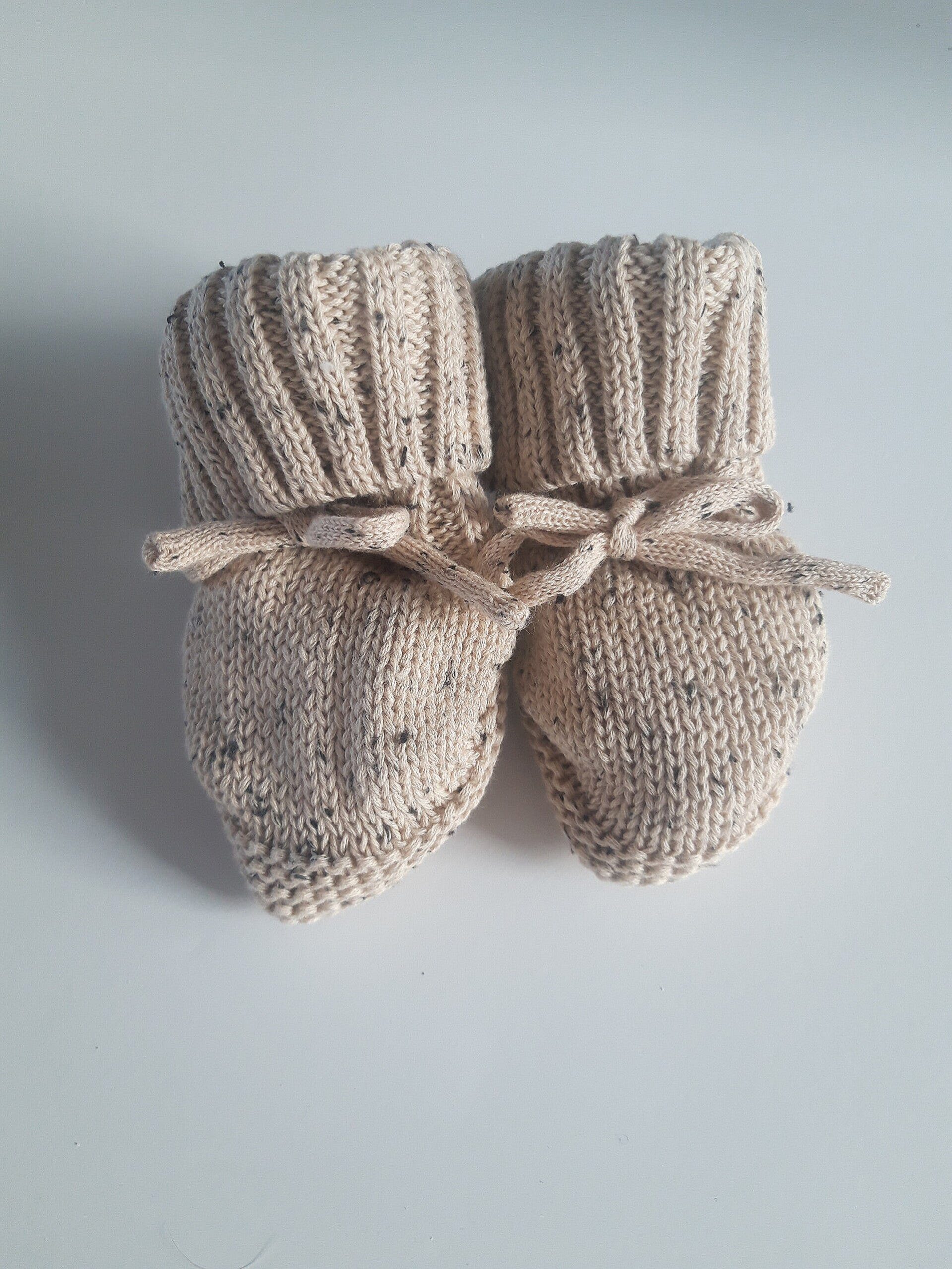 Slofjes bruin gemeleerd