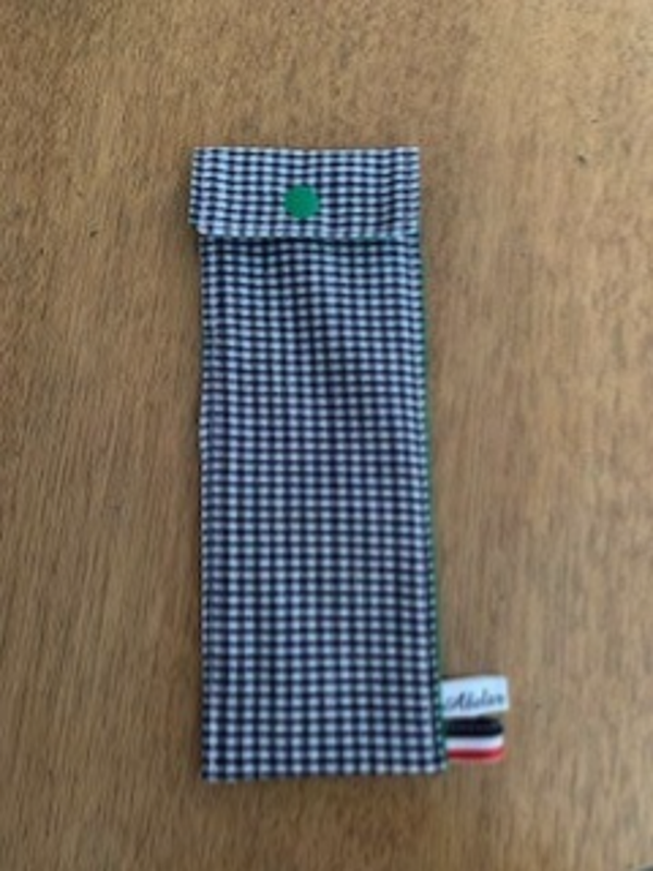 étuis à brosse à dents vichy bleu marine