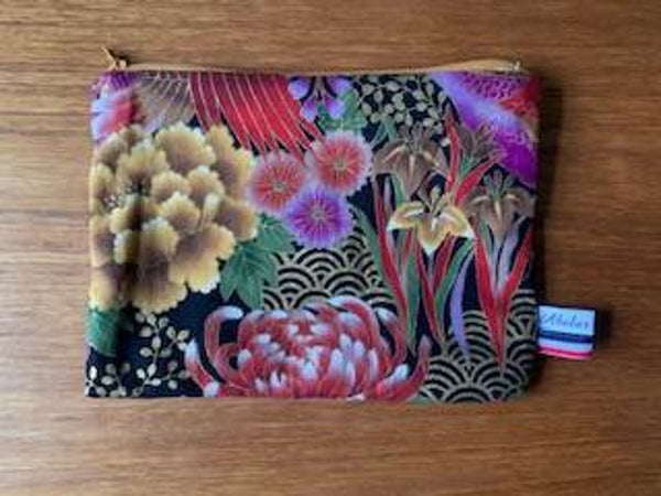 Trousse plate motifs japonais