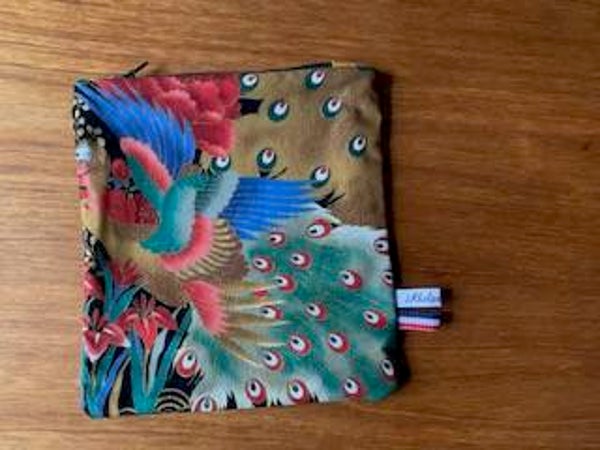 Trousse plate motifs japonais