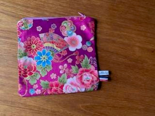 Trousse plate motifs japonais