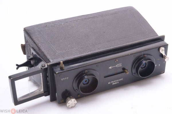 E. CAILLON? LE SPLATOSCOPE *NICE & RARE* 45X107MM 3D STEREO CAMERA