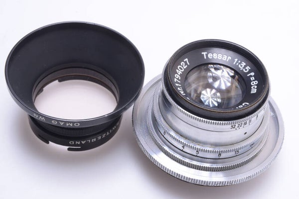 KOCHMAN REFLEX KORELLE ZEISS TESSAR 8CM 80MM 3.5 LENS 50MM & 40.5 SCREW THREAD