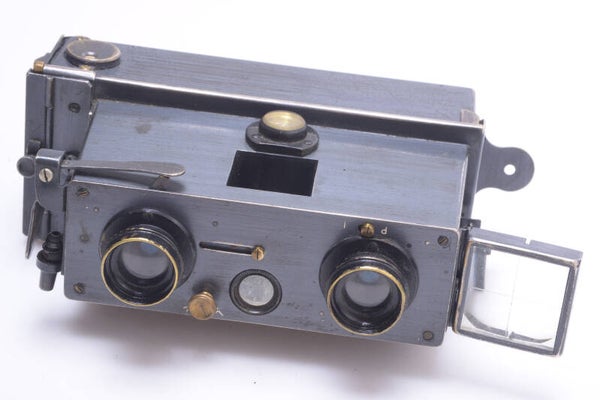 RICHARD VERASCOPE NO. 2 BiS 3D STEREO CAMERA 45X107MM *WORKS* EARLY MODEL