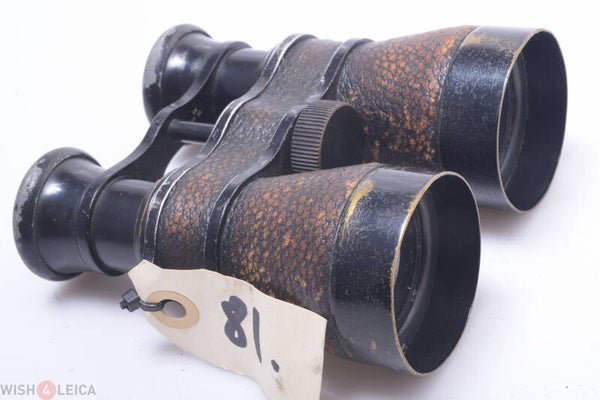 ENGLISH? ANTIQUE MED.SIZE BINOCULARS ENGRAVED ‘KM 11 98’ MILITARY