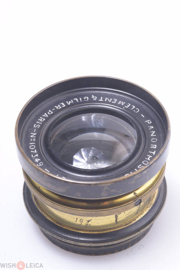 CLEMENT & GILMER ‘197MM’ PARIS PANORHTOSTIGMAT F 7 SERIE I LENS COVERS 4X5