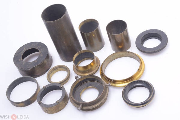 MONOCULAR TELESCOPE 16 FRENCH LENS, EYEPIECE OCULAR PARTS ANTIQUE BRASS 1800’S