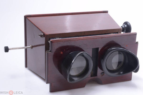 UNIS FRANCE C.1910 RARE* 6X13CM STEREOSCOPE, STEREOSKOP STEREO VIEWER