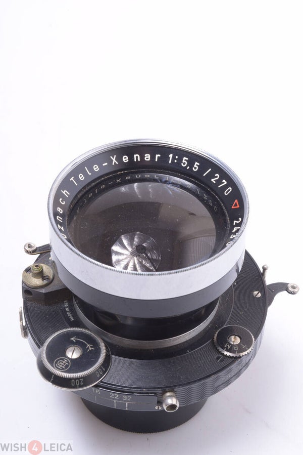 SCHNEIDER 270MM 5.5 TELE XENAR LENS AS-IS. SHUTTER DEFECT