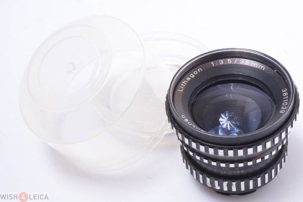 ENNA 35MM 3.5 LITHAGON WIDE ANGLE EXA, EXAKTA TOPCON BAYONET MOUNT LENS KEEPER