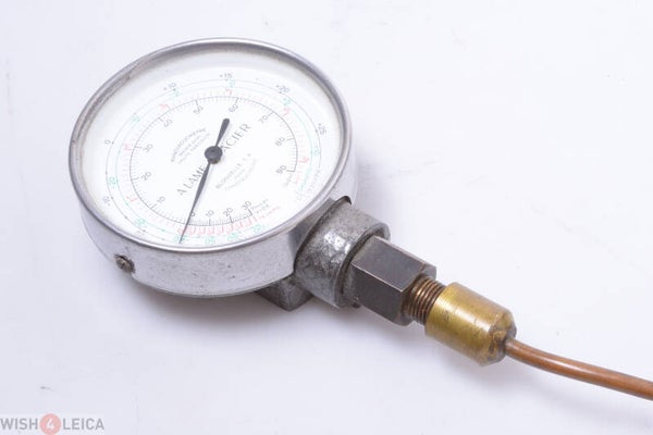 BLONDELLE GAUGE A LAME ACIER MANOVACUMETRE MANO VACUUM METER 6.5 BAR 65MM DIA