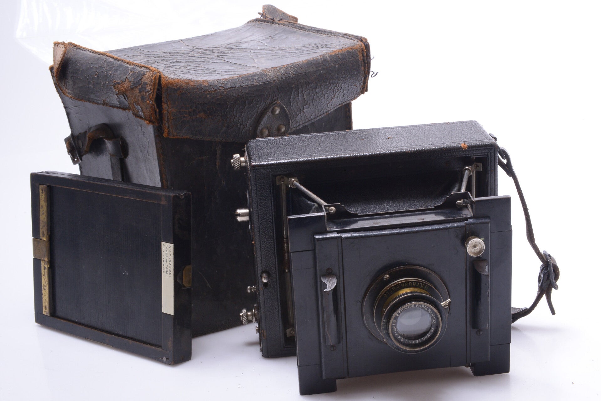 KRAUSS LE TAKYR I STRUT FOLDING 9X12CM KLAPP CAMERA W/ ZEISS TESSAR 136MM 6.3