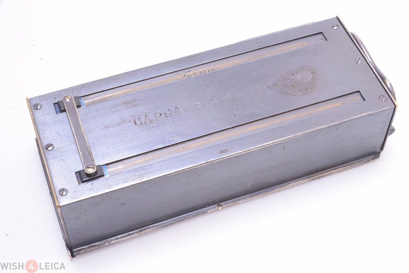 DEMARIA FRERES CAPSA JUMELLE STEREO 45X107MM GLASS PLATE MAGAZINE HOLDER