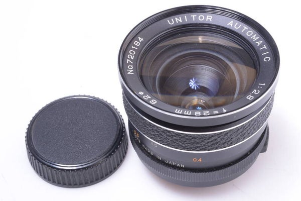 UNITOR 28MM 2.8 AUTOMATIC WIDE ANGLE LENS M42, 42MM MOUNT 35MM SLR CAMERA