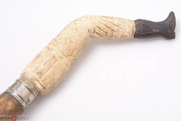ANTIQUE CANE WALKING STICK SWAGGER WOMAN’ LEG & BOOT EROTIC FEMALE HANDLE
