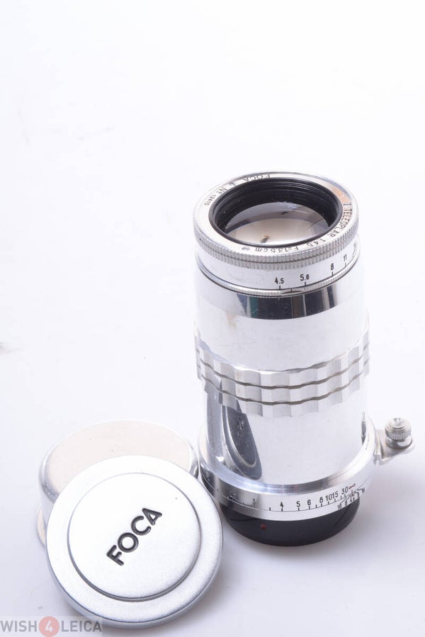 FOCA 135MM 4.5 TELEOPLAR LENS UNIVERSEL BAYONET MOUNT 35MM RANGE FINDER CAMERA