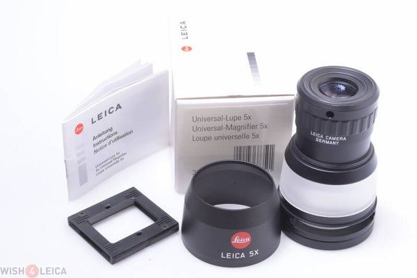 LEICA, LEITZ UNIVERSAL MAGNIFIER 5X ‘37350’ *MINT* MAKERS BOX & INSTRUCTIONS