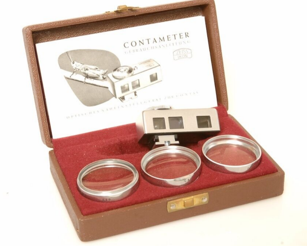 ZEISS CONTAMETER 439 CLOSE-UP, MACRO SET CONTAX RANGE FINDER 40.5MM D LENSES