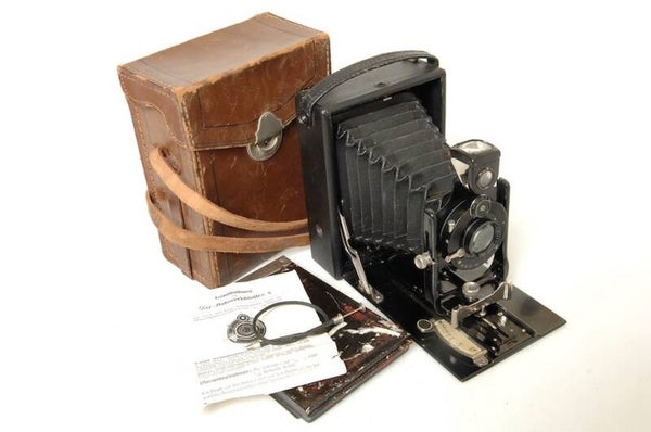 ICA TEDDY 146 9X12CM FOLDING BED PLATE W/ NOVAR 13.5CM 6.8 LENS