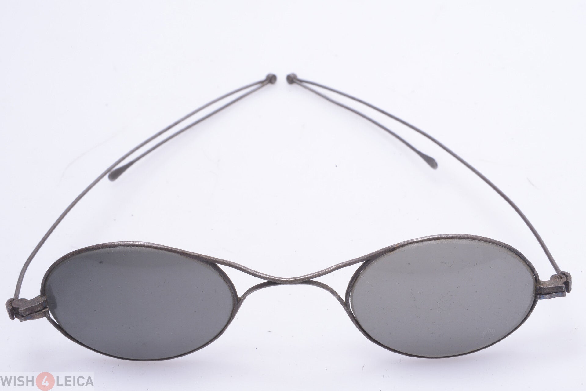ANTIQUE SUNGLASSES, GREY, OVAL, X BRIDGE, PIVOT TURN PIN TEMPLES