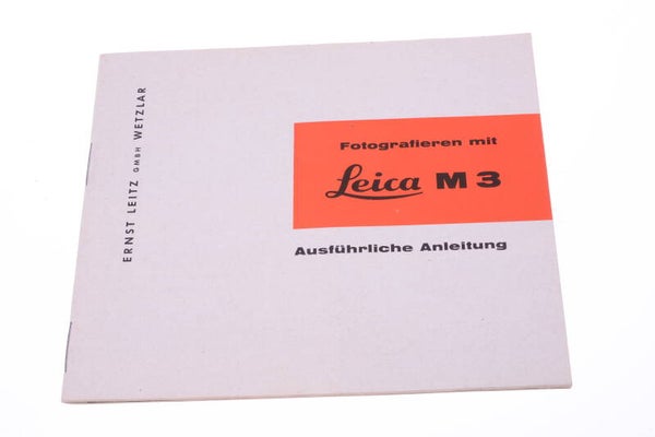 LEICA M M3 CAMERA ORIGINAL INSTRUCTIONS MANUAL GERMAN 136-1