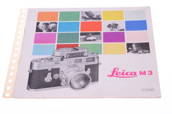 LEICA M M3 CAMERA ORIGINAL PRODUCT GUIDE BROCHURE DUTCH W/ PRICE LIST 124