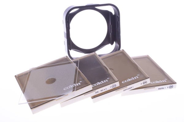 COKIN ORIGINAL SERIE P HOLDER, HOOD, DIFFUSER, PASTEL, ND, SPOT FILTER SET 116