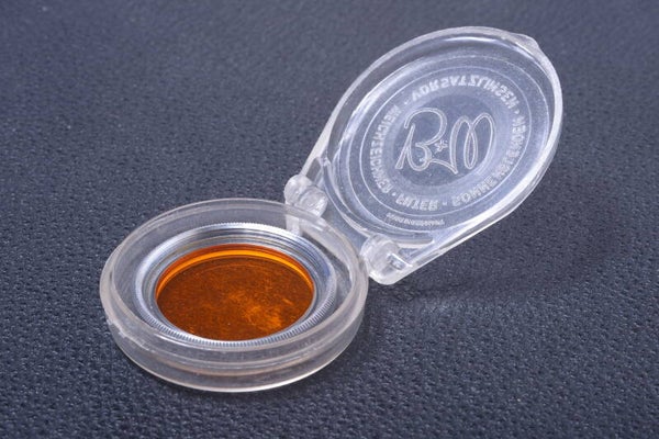 B & W SCHNEIDER ORANGE 27.5MM FILTER GENUINE LENS OR CAMERA SCREW W/ KEEPER 37-4