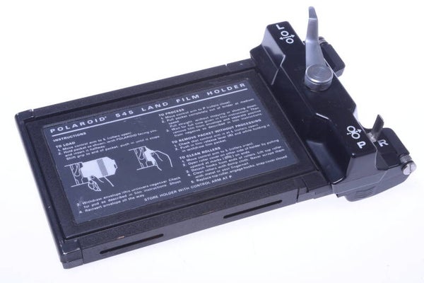 POLAROID 545 LAND SINGLE SHEET FILM HOLDER ADAPTER SINAR 4X5” GRAFLOK CAMERA