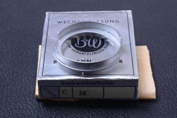 B & W SCHNEIDER GENUINE STEP UP RING 30MM TO 39MM FILTER ADAPTER PUSH ON 101-1