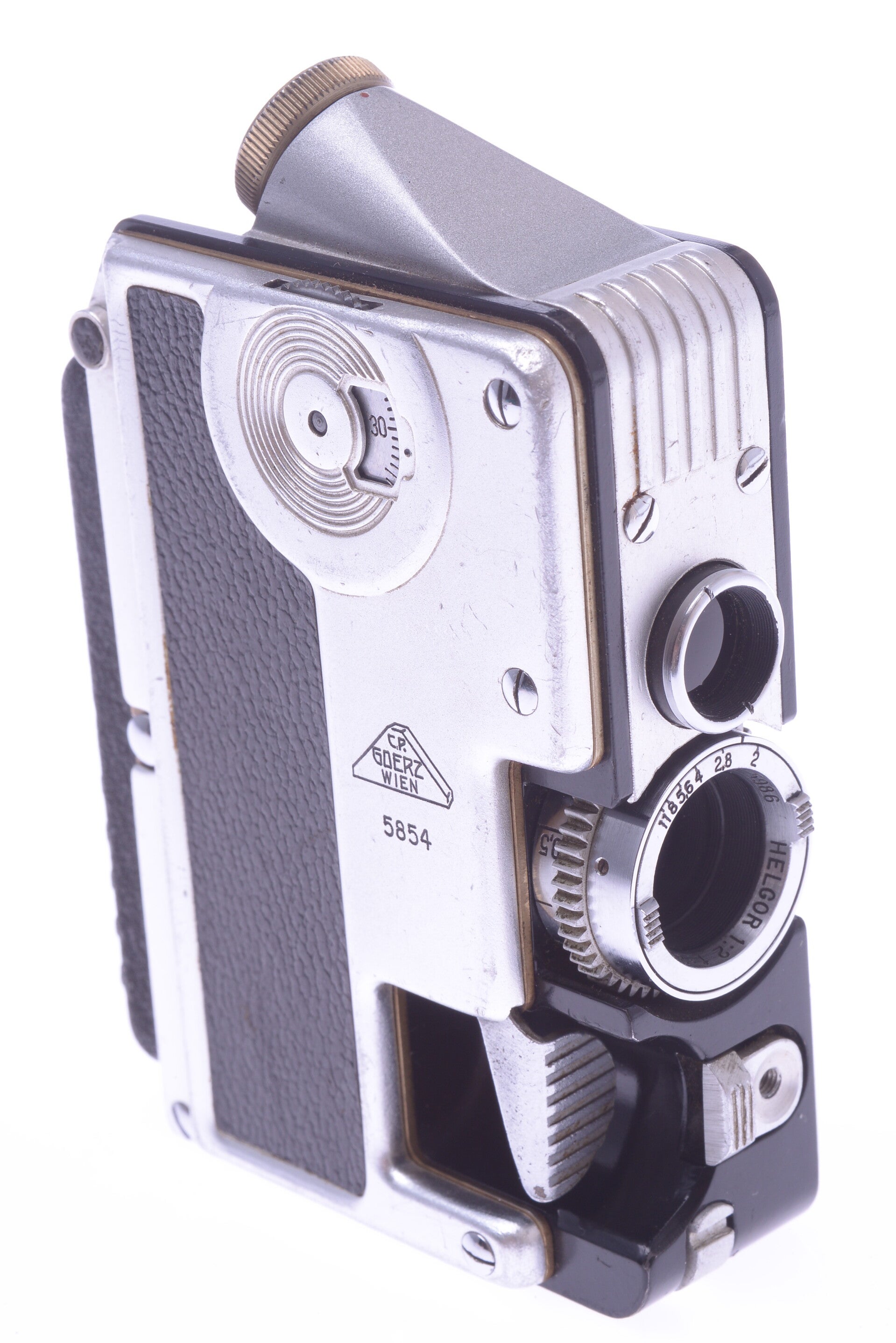 GOERZ MINICORD III BLACK SUBMINIATURE 16MM CAMERA HELGOR 25MM 2 LENS *SCARCE*